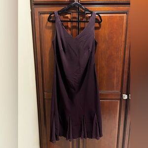S.L. Fashions Plum Fit Flare Dress - 16W